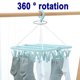 thumbnail image 4 of Estante plegable para ropa con 32 clips, estante de secado multifuncional, clip a prueba de viento de plástico para el hogar, 4 of 6