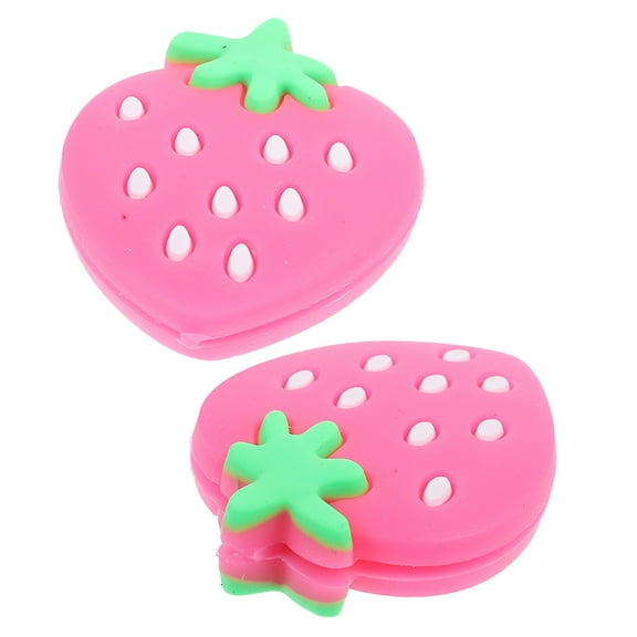 GAXIRE Racquet Dampener Tennis Racket Dampeners Pink Strawberry Stability Improvement 2Pcs