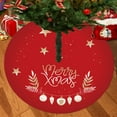 thumbnail image 5 of Hometravel Christmas Tree Skirt Mat, Round Non-Slip Floor Carpet for Xmas Tree, Festive Holiday Decor for Living Room, Bedroom, Seasonal Celebration, 5 of 8