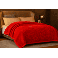 thumbnail image 4 of Shubozy King Size Heavyweight Fleece Blanket – Silky Soft, Warm & Luxurious Winter Bed Blanket, Fade-Resistant Plush Throw,King ,Red, 4 of 8