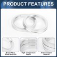 thumbnail image 5 of Unique Bargains Car Wheel Hub Centric Rings Wheels Center Shaft Shock Absorbing Hubrings Aluminium Alloy Silver Tone Durable OD 78.1mm to ID 63.6mm, 5 of 7