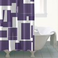 thumbnail image 3 of Shower Curtain Set with Snap-in,Contemporary Boho Aesthetic Geometric (1)-new Shower Curtains Reusable Shower Liner,Pattern Polyester Bathroom Curtain,72x72Inch, 3 of 4