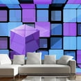 thumbnail image 1 of Tiptophomedecor 3D Illusion Wallpaper Wall Mural - Rubik's Cube: Variation, 1 of 4