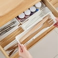 thumbnail image 4 of YiJuHui 1pcs Drawer Organizers Set,Expandable Drawer Organizer Trays,Drawer Organizer Bins for Bedroom,Bathroom, Kitchen, Office, 4 of 6