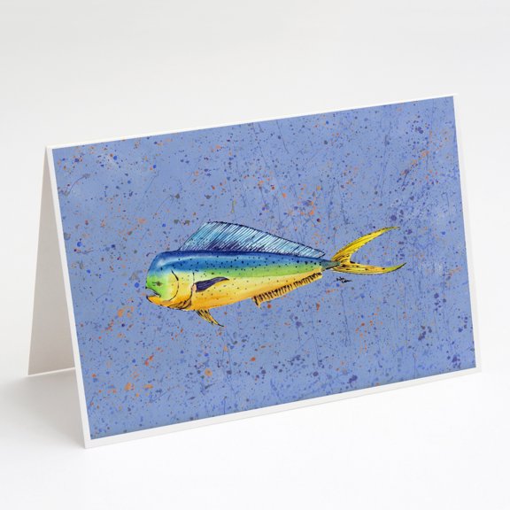 Dolphin Mahi Mahi Greeting Cards and Envelopes Pack of 8