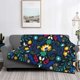 thumbnail image 2 of Fotbe Colorful Mexican Flower Manta de Franela con Estampado, Manta Ultrasuave para Cama, Sofá, Auto, Hipoalergénica y Antibolitas-60"x50", 2 of 6