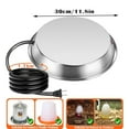 thumbnail image 3 of Outdoor Heated Chicken Waterer Poultry Bath Drinking Water Heating Poultry Feeder Heating Hood Machine Hanging Indoor Outside Home Garden Presents For Poultry Lovers Tube Feeders for Outdoors Suction, 3 of 9