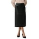 thumbnail image 1 of Falda de cuero sintético para mujer INSPIRE CHIC, cintura alta, casual de negocios, longitud hasta la rodilla, S, negro, 1 of 5