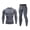 Grey, variant on Men's Compression Workout Set, Tight Fit Running Tights & Top, Performance Moisture Wicking Sportswear, Gym Fitness Training Outfit, Speed Dry Exercise Gear, Enhanced Workout