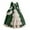 Army Green, variant on Gothic Dress Different from Others Halloween Dress Unique Design Women's Rococo Dress Temperament Evening Dress Inspiration Maiden Horn Sleeve(Plus Size)