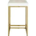 thumbnail image 2 of Meridian Furniture Nicola 26.5"H Vegan Leather Counter Stool in White (Set of 2), 2 of 5