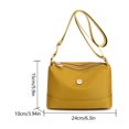 thumbnail image 3 of Bolso de hombro compuesto, transpirable, para mujer, almohada, bandolera, viaje de compras de nailon (amarillo), 3 of 6