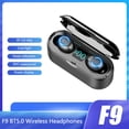 thumbnail image 1 of F9 BT5.0 Auriculares inalámbricos Luz fría Reducción de ruido Control táctil IPX7 Caja de carga MABOTO Audífonos inalámbricos, 1 of 7