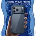 thumbnail image 2 of JETech Wavy Case for iPhone 17 Pro 6.3-Inch, Cute Wave Frame Curly Shape Shockproof Phone Cover (Dark Blue), 2 of 6