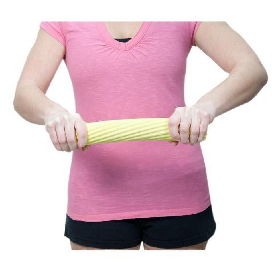CanDo Twist-n-Bend Flexible Exercise Bar - 12" - Yellow - X-light (set of 10)