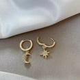 thumbnail image 3 of Minnieouse Pendientes asimétricos clásicos para mujer, aretes de cobre no tóxico y línea suave, asimétricos, resistentes al óxido Ropa, zapatos y accesorios Miscelánea oro, 3 of 6