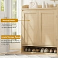 thumbnail image 4 of 5-Tier Shoe Storage Cabinet for Hallway,2-Doors Shoe Storage with Adjustable Shelves for Entryway,Hallway,Closet,Living Room, 4 of 7