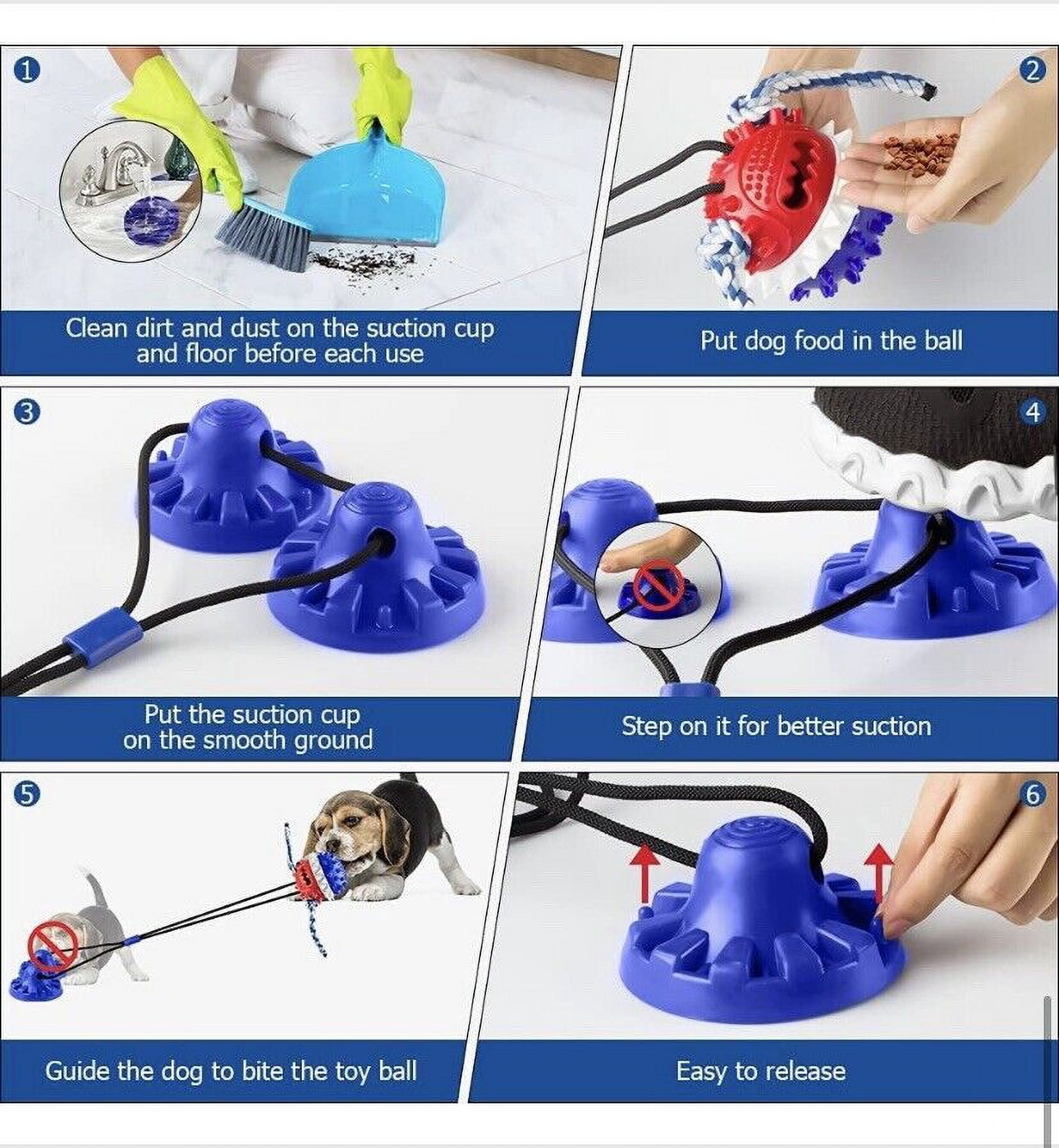 Deamchoe Dog Toys for Aggressive Chewers Interactive Dog Toys Indestructible ...