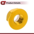 thumbnail image 5 of Unique Bargains 5 Pcs M6 Car Flange Nuts Aluminum Alloy,Plastic Rubber Ring Flat Hex Lock Flange Nuts Non-Slip Lock Flange Gold Tone Rubber Ring for Car Motorcycle, 5 of 6