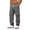 Gray, variant on Men's Cargo Joggers Drawstring Sweatpants with 4 Pockets Elastic Waist Lightweight Comfy Breathable Workout Pants Black XXXL