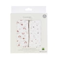 thumbnail image 4 of George Baby Girls Organic Cotton Muslin Swaddling Blankets (2 Count), 4 of 6