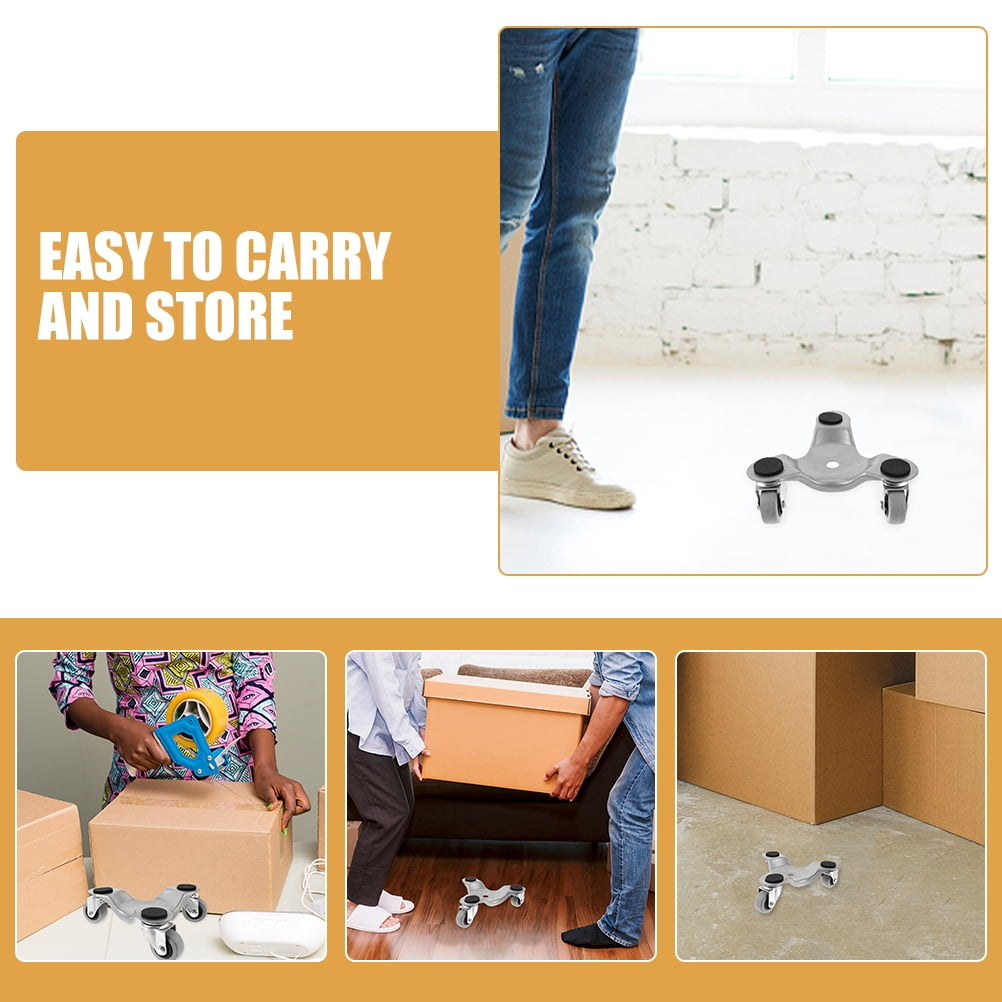 Baluue 2-Pack Furniture Lifter Tool Set, Heavy-Duty Plated Design for Home, Office, and Multifunctional Use