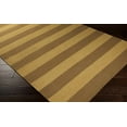 thumbnail image 2 of BoutiqueRugs Vieques Solid & Striped Area Rug - Mustard, Dark Red - 2' x 3', 2 of 4