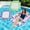 1*dark blue+1*green, variant on Inflatable Pool Chair Beach Lounger Water Hammock Floats for Adults Floaty Rafts Floating Chairs Lounge Raft Square Pool Float Inflatables Multi-functional 4 in 1 Foldable Backyard Large