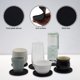 thumbnail image 3 of Posavasos de silicona, posavasos para bebidas, juego de 6 posavasos antideslizantes, resistente al calor, color negro, 3 of 8