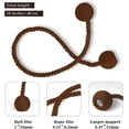 thumbnail image 2 of Magnetic Curtain Tiebacks, Curtain Tiebacks Buckles Holdbacks Holders Hooks Clip for Home Outdoor Bedroom Office Decorative Curtain, 2 of 6