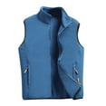 thumbnail image 3 of fvwitlyh Vest For Men Men's Loose Fit Washed Insulated Rib Collar Vest, 3 of 5