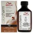 thumbnail image 1 of Tinte líquido permanente para cabello Color Charm, 7 W, caramelo, de Wella, para unisex, 1,42 oz Wella Color de pelo 1.4 oz, 1 of 3