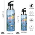thumbnail image 2 of Yayeee 33oz Insulated Water Bottle Double Wall Stainless Steel with Flip Straw Lid, Pink Window, 2 of 7