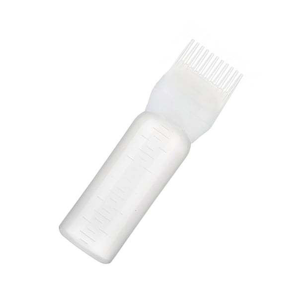 Botella Aplicadora De Peine De Raíz Con Escala Graduada, Herramienta De Peluquería Fiable, Accesorio De Peluquería, Coloración Del Cuero Cabelludo Para Salón De Casa Vogacara CE003166-03