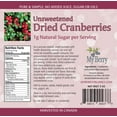 Unsweetened Dried Cranberries, No Added Sugar, Juice Or Oils, 1g
