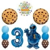 NEW! Sesame Street Cookie Monsters 3rd Birthday party supplies