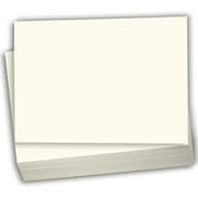 Hamilco Cream Colored Cardstock - Blank Index Flash Note & Post Cards - Greeting Invitations Stationary - Flat 5 1/2 X 8 1/2" Heavy Weight 80 lb Card Stock for Printer - 100 pack