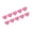 Pink, variant on Zeiwohndc Auto Adhesive Heart Car Stickers 10PCS Waterproof Auto Decoration No Residues