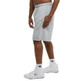 thumbnail image 2 of Champion Men's, Powerblend, Fleece Midweight, Athletic Shorts with Pockets Reg. or Big, Oxford Gray C Patch Logo, X-Large Tall, 2 of 7