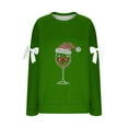 thumbnail image 4 of Christmas Sweatshirt for Women Oversized Pullover Tops Fashion Holiday Xmas Style Shirts Casual Long Sleeve Blouses Comfortable Women's Winter Sweaters, 4 of 5