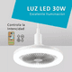 thumbnail image 4 of Ventilador De Techo Led BLOOSOM Luz Inteligente Mudo Color Blanco, 4 of 4
