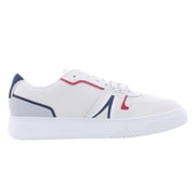Lacoste L001 Mens Shoes Size 12, Color: White/Navy/Red