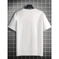 thumbnail image 4 of Men’s Relax Letter Graphic T-Shirt, Casual Crew Neck Short Sleeve Lightweight Everyday Fashion Tee, 4 of 8