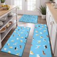 thumbnail image 2 of Kirky Hasky Dalmatian Kitchen Rugs Sets Of 3,Kitchen Runner Rugs Non Skid Washable,Decorative Kitchen Floor Mats for Kitchen,Sink,Laundry,17"x30"+ 17"x47" + 17"x59", 2 of 6