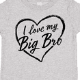 thumbnail image 4 of Inktastic I Love My Big Bro in Black Chalk Heart Boys or Girls Toddler T-Shirt, 4 of 5