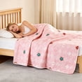 thumbnail image 5 of Summer Cooling Quilt Lightweight Floral Print Blanket Washable Bedspread for Sofa and Bed, 5 of 6