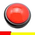 thumbnail image 2 of Mizh - Juego de 2 timbres electrónicos con respuesta digital, botones grandes con lámpara sin batería (rojo, azul), 2 of 5