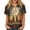 Gray, variant on JULMCOMO Halloween Shirts for Women Cotton Linen Funny Witch Pumpkin Ghost Print Henley Trendy Tunic Tops Holiday Costume Graphic Tees White S