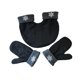 thumbnail image 5 of Guantes de invierno cálidos para hombre y mujer, para senderismo en climas fríos. Negro, 5 of 9