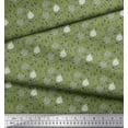 thumbnail image 3 of Soimoi Modal Satin Fabric Leaves & Floral Block Fabric Prints by Yard 42 Inch Wide, 3 of 3